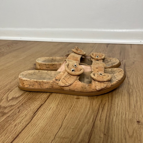 Kate Spade New York Rhodes Cork Double Buckle Slide Sandals Women's Size‎ 8 - Picture 4 of 10